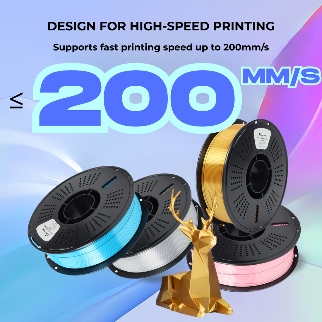 PLA+ High Speed Silk Blue