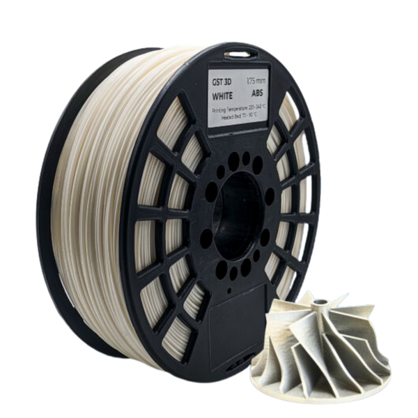GST 3D ABS Filament White
