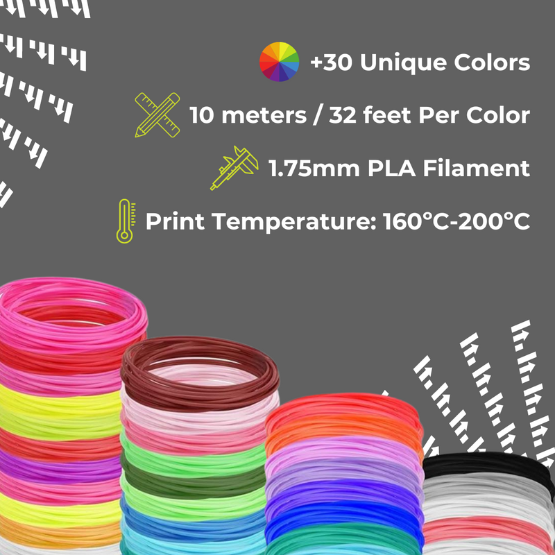 Filament - 10-Pack - 10mts/32ft each